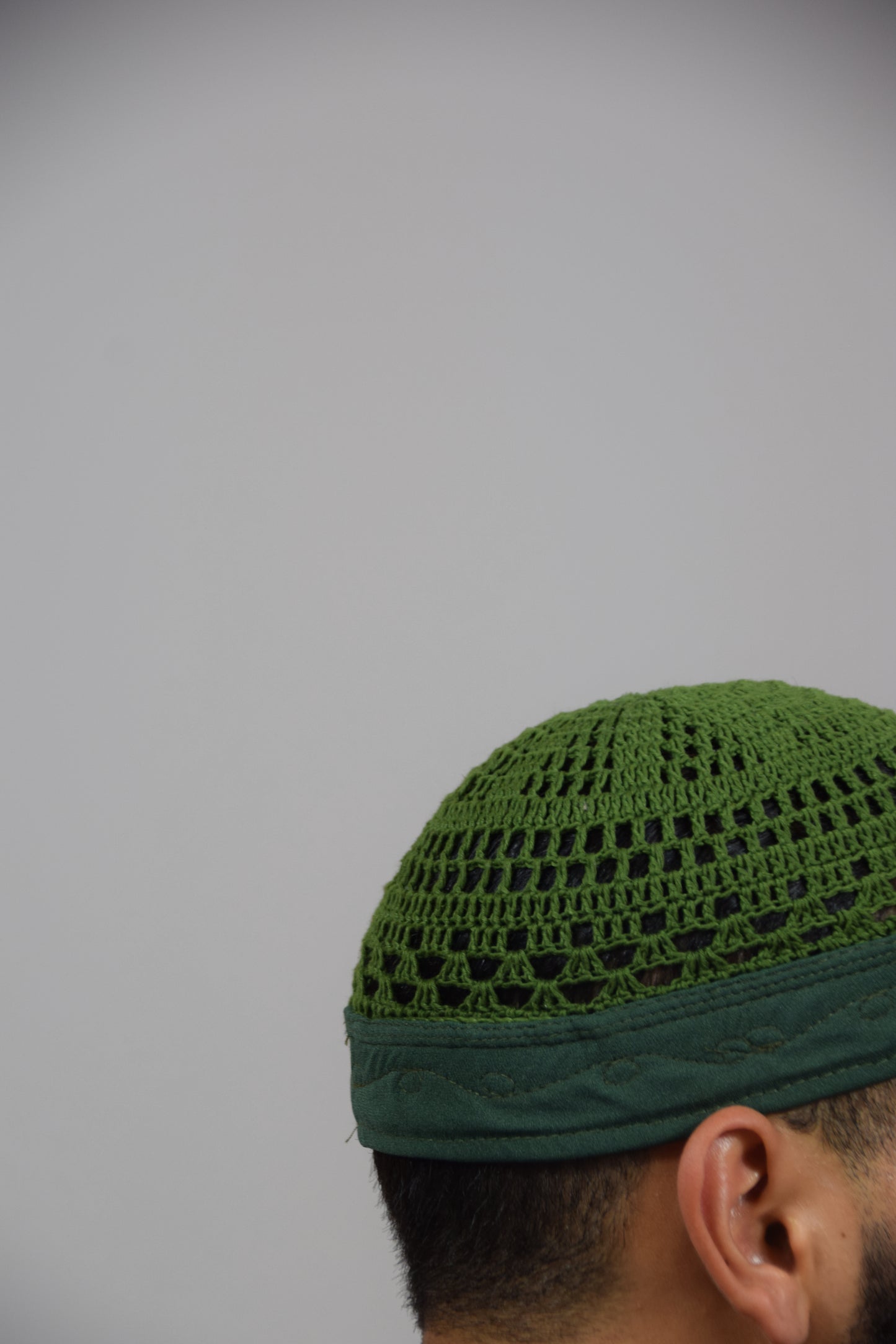 Kufi Egipcio Bordado Clásico – Verde Lima y verde