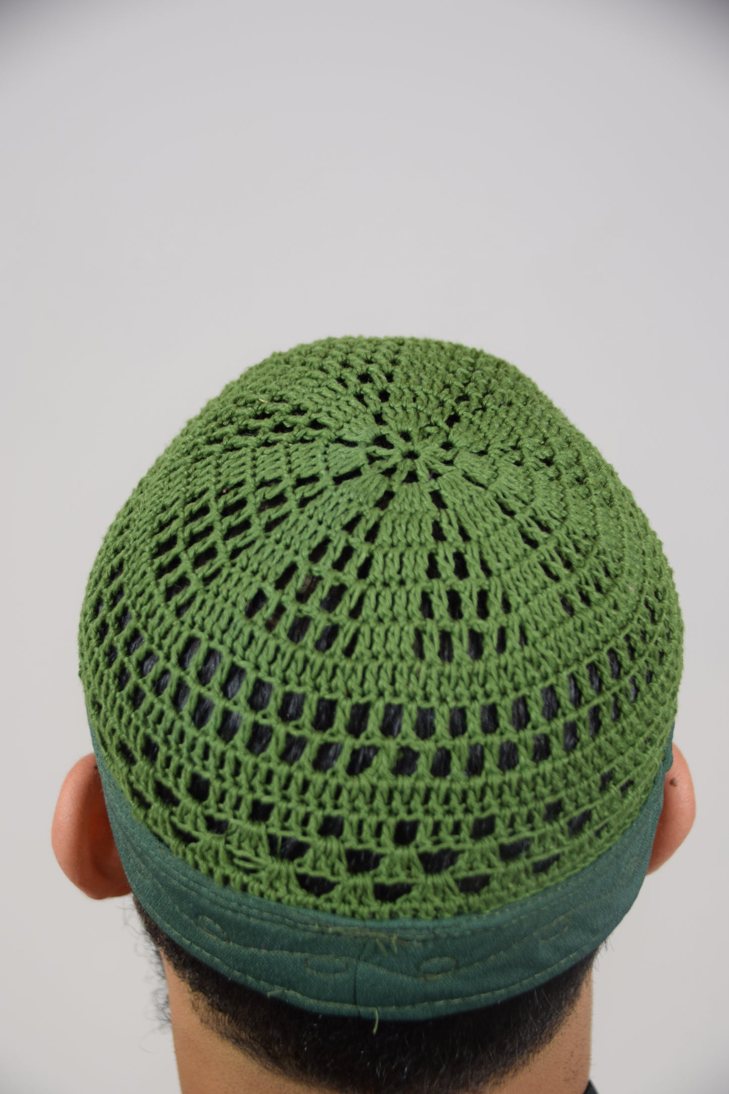 Kufi Egipcio Bordado Clásico – Verde Lima y verde