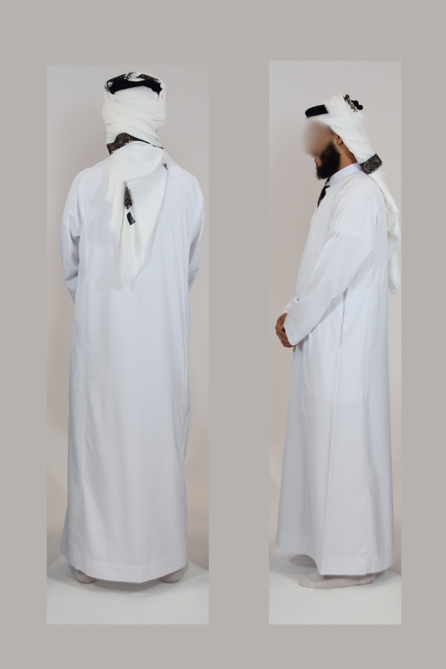 Thobe Haramain Blanco – Pureza & Estilo