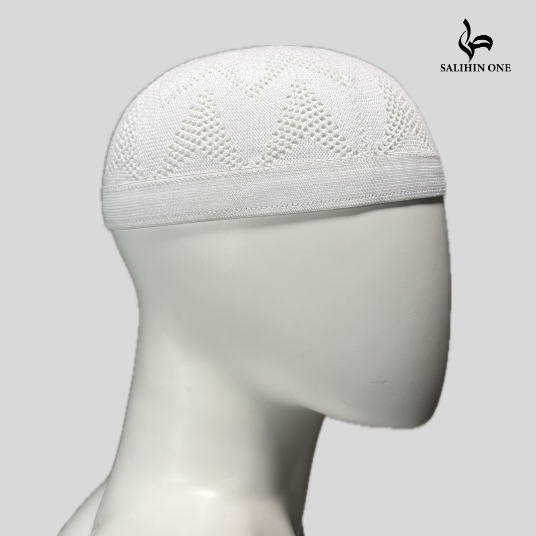 Kufi Blanco con Borde Elástico