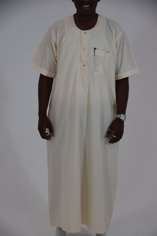 Thobes Hannawi Manga Corta (Dorado claro)