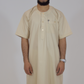 Thobes Hannawi Manga Corta (Beige)