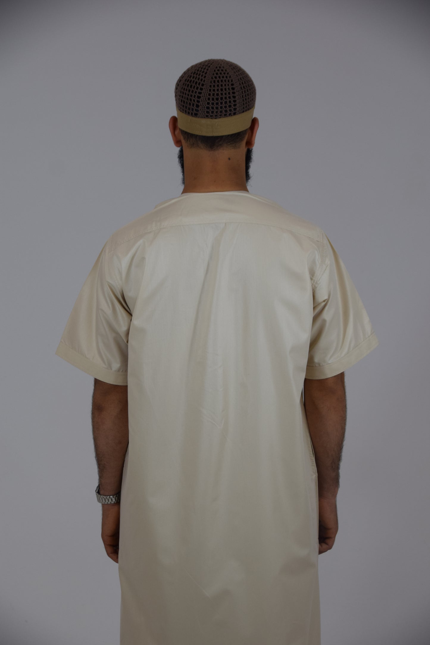 Thobes Hannawi Manga Corta (Beige)