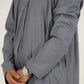 Thobe Emirati Hannawi (Gris azulado)
