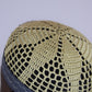 Kufi Egipcio Bordado Clásico – Beige y Gris