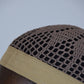 Kufi Egipcio Bordado Clásico – Marron y Beige