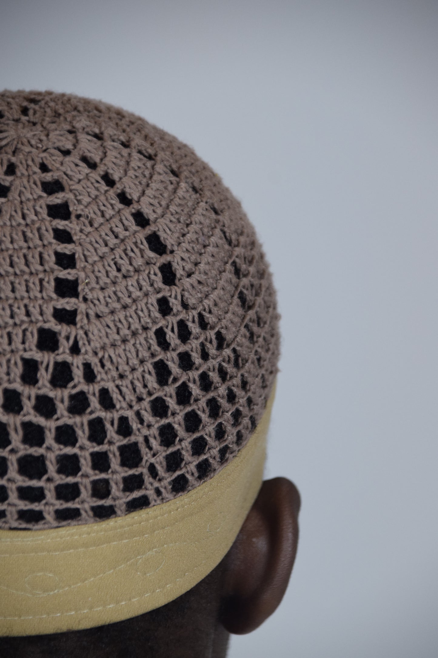 Kufi Egipcio Bordado Clásico – Marron y Beige