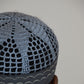 Kufi Egipcio Bordado Clásico – Azul claro y Gris