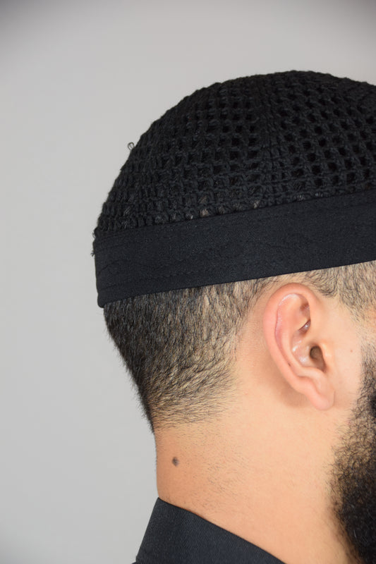 Kufi Egipcio Negro de Alta Calidad