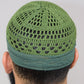 Kufi Egipcio Bordado Clásico – Verde Lima y verde