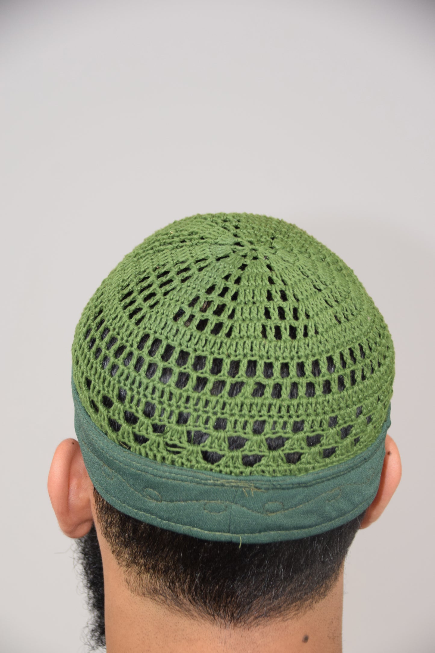 Kufi Egipcio Bordado Clásico – Verde Lima y verde