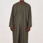 Thobe Emirati Hannawi (Verde oliva oscuro)