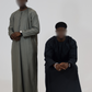 Thobe Emirati Hannawi (Verde oliva oscuro)