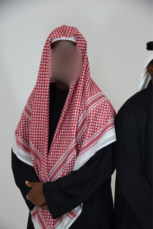 Shemag Clásico Rojo y Blanco - Estilo Saudí