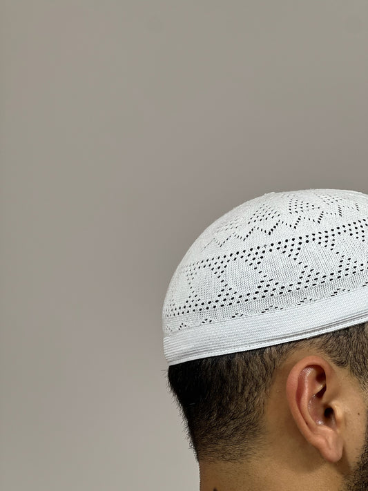 Kufi Blanco 2 con Borde Elástico