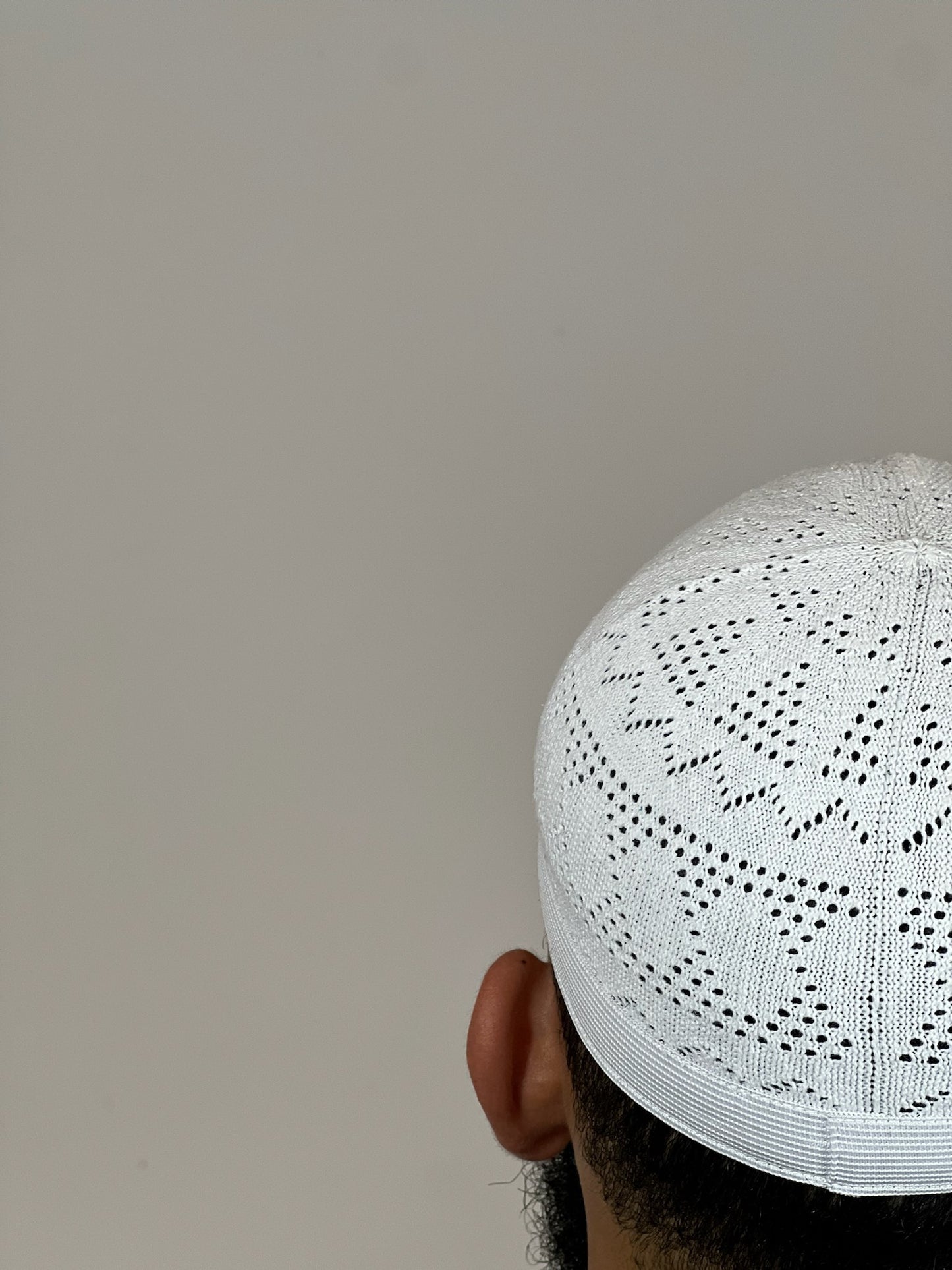 Kufi Blanco 2 con Borde Elástico
