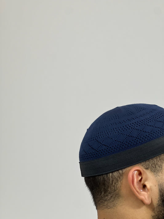 Kufi Azul con Borde Negro - Colores Variados