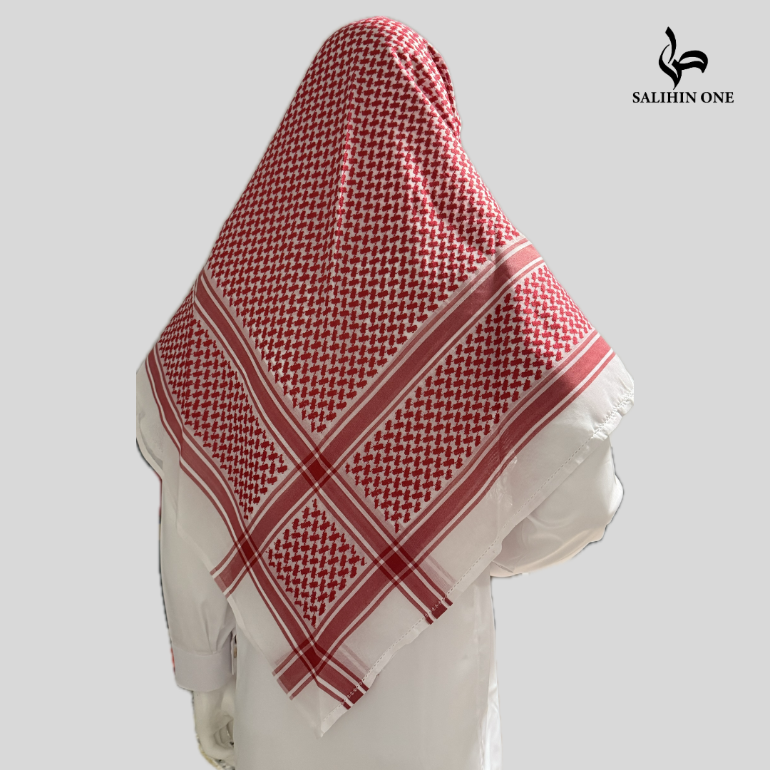 Shemag Clásico Rojo y Blanco - Estilo Saudí